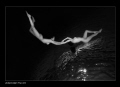   New Age underwater fine art photographed swimming pool turned changed bw picture. picture  